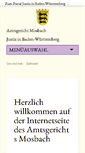 Mobile Screenshot of amtsgericht-mosbach.de